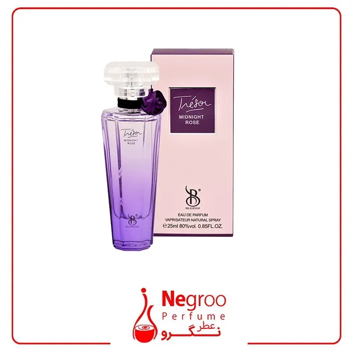 عطر زنانه جیبی میدنایت رز برندینی brandini Tresor Midnight Rose 25ml