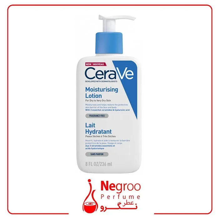 لوسیون کرم مرطوب کننده صورت و بدن سراوی Cerave حجم 236 میل/اورجینال