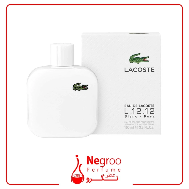 عطر ادکلن لاگوست سفید ادوپرفیوم مردانه | Lacoste L.12.12 EDP Blanc For Him