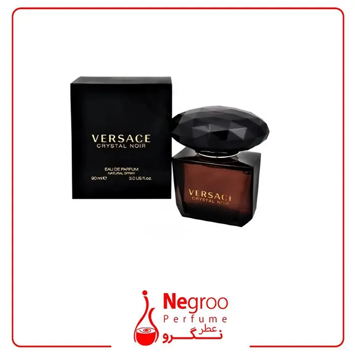 عطر ورساچه کریستال نویر ادوپرفیوم ورساچه مشکی سری قدیم  Versace Crystal Noir 90 ml