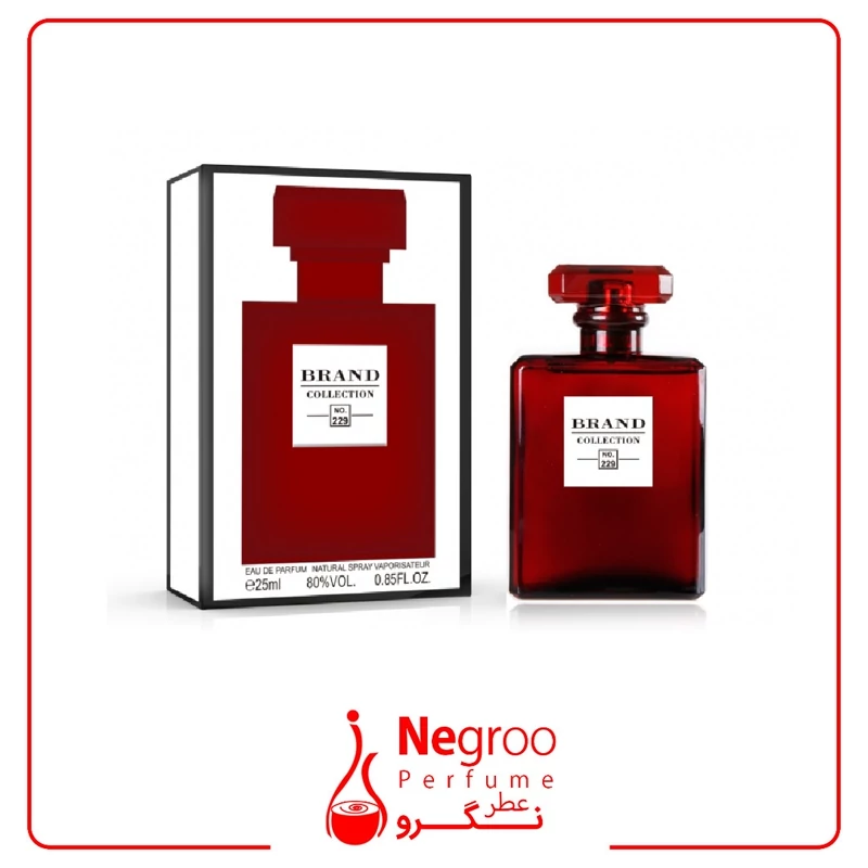 عطر ادکلن زنانه شانل نامبر 5 برند کالکشن مدل 229 (Chanel N5 Vermelho) حجم 25 میل