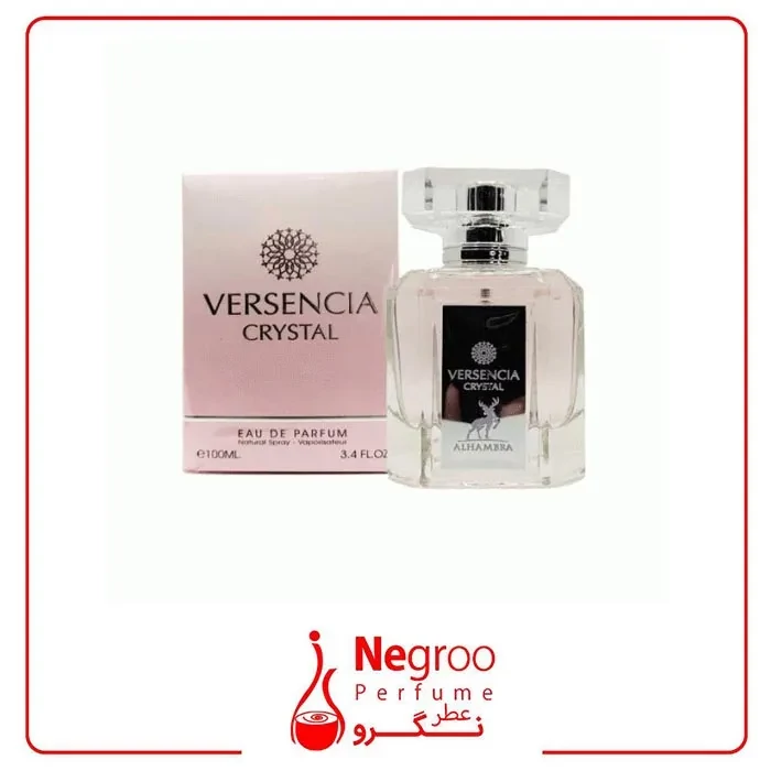 عطر ادکلن الحمبرا ورسنسیا کریستال مشابه ورساچه برایت کریستال صورتی| Alhambra Versencia Crystal