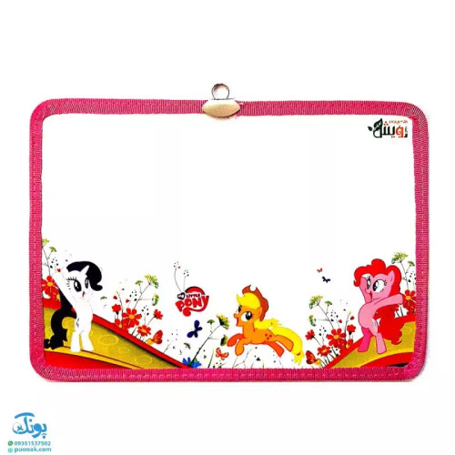تخته وایت برد مقوایی دو رو سایز 30*20 cm طرح فانتزی دخترانه