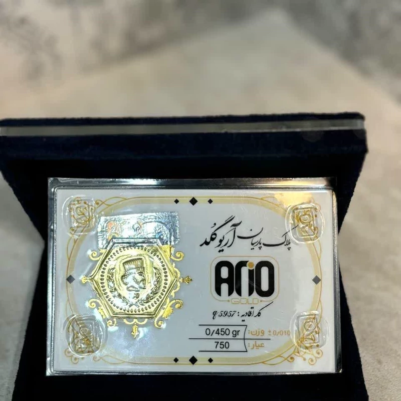 سکه پارسیان (آریوگلد) 450 سوت 18 عیار( ارسال رایگان)