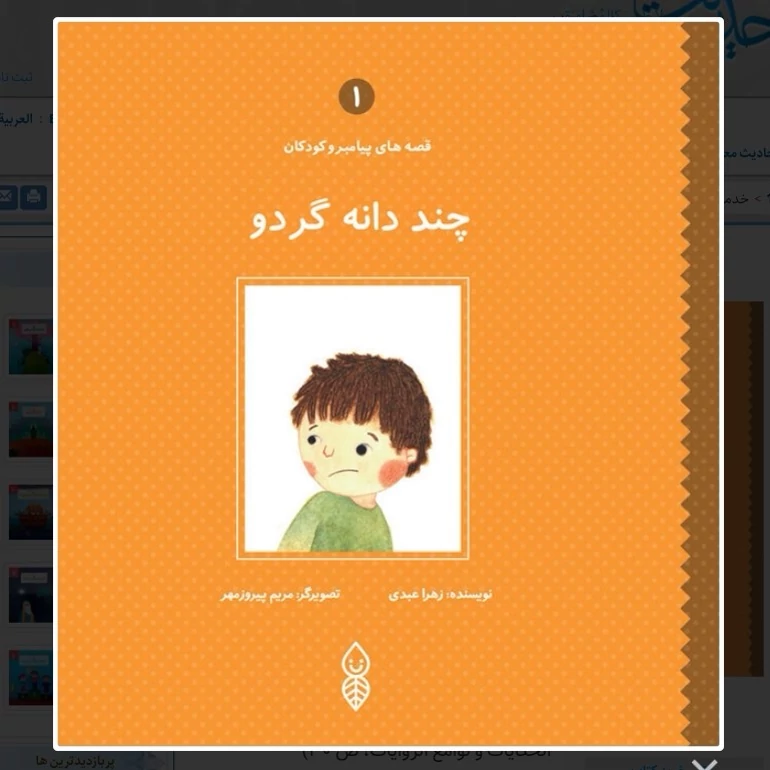 کتاب چند دانه گردو نوشته زهرا عبدی نشردارالحدیث