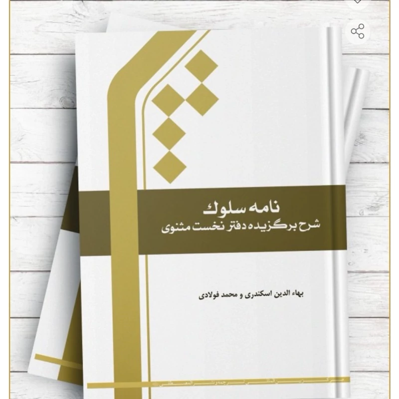 کتاب نامه سلوک شرح برگزیده دفتر نخست مثنوی نوشته محمد فولادی و بهاالدین اسکندری نشرجامعه المصطفی