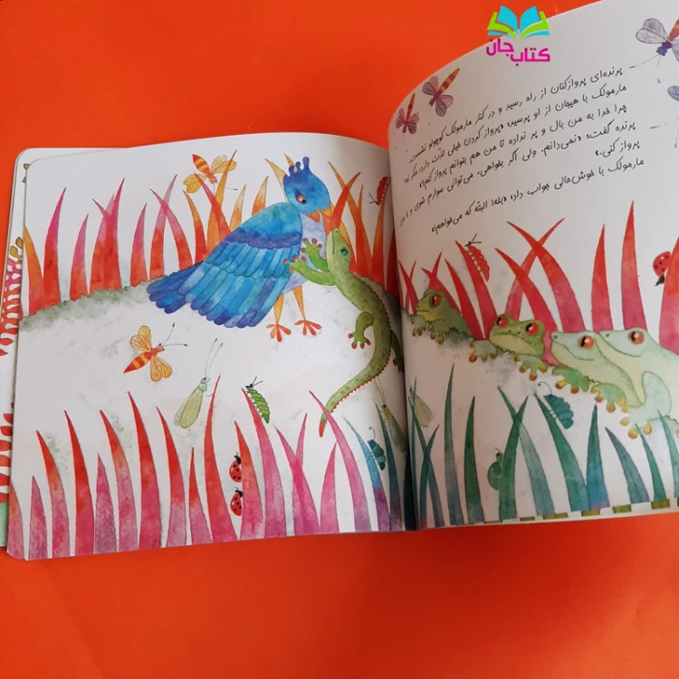 کتاب قصه ی مارمولک سبز کوچولو نوشته خانم کلرژوبرت انتشارات کانون پرورش فکری کودکان و نوجوانان
