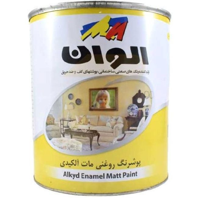 رنگ الوان روغنی آلکیدی سبز تیره مات کد 154 حجم 1000 میلی لیتر