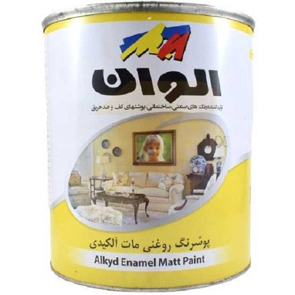 رنگ الوان روغنی آلکیدی سبز تیره مات کد 154 حجم 1000 میلی لیتر