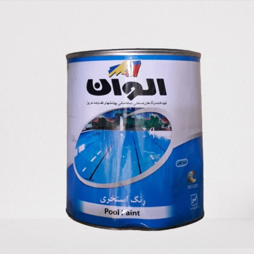 رنگ استخری آبی الوان کد ۹۶۱ حجم ۴۰۰۰ میلی لیتر