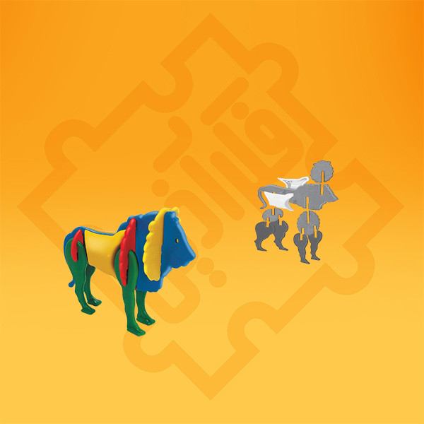 ساختنی فکرآذین مدل سه بعدی سازوباز طرح شیر و فیل