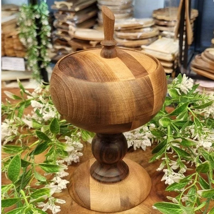 شکلات خوری چوبی پایه دار