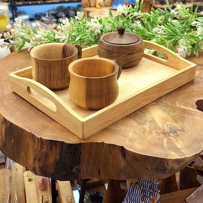 سینی لبه گرد دسته دار دو سایز
