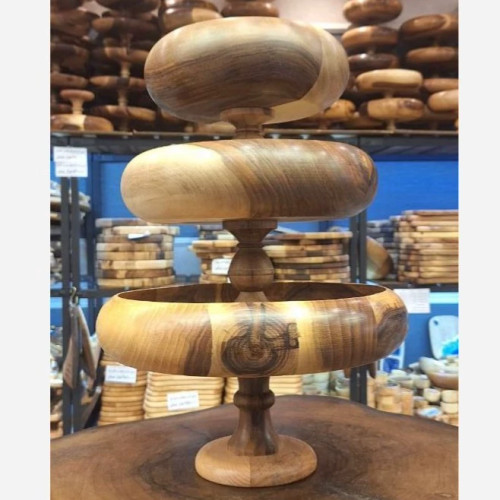 ست کاسه پایه دار خمرهای گردو