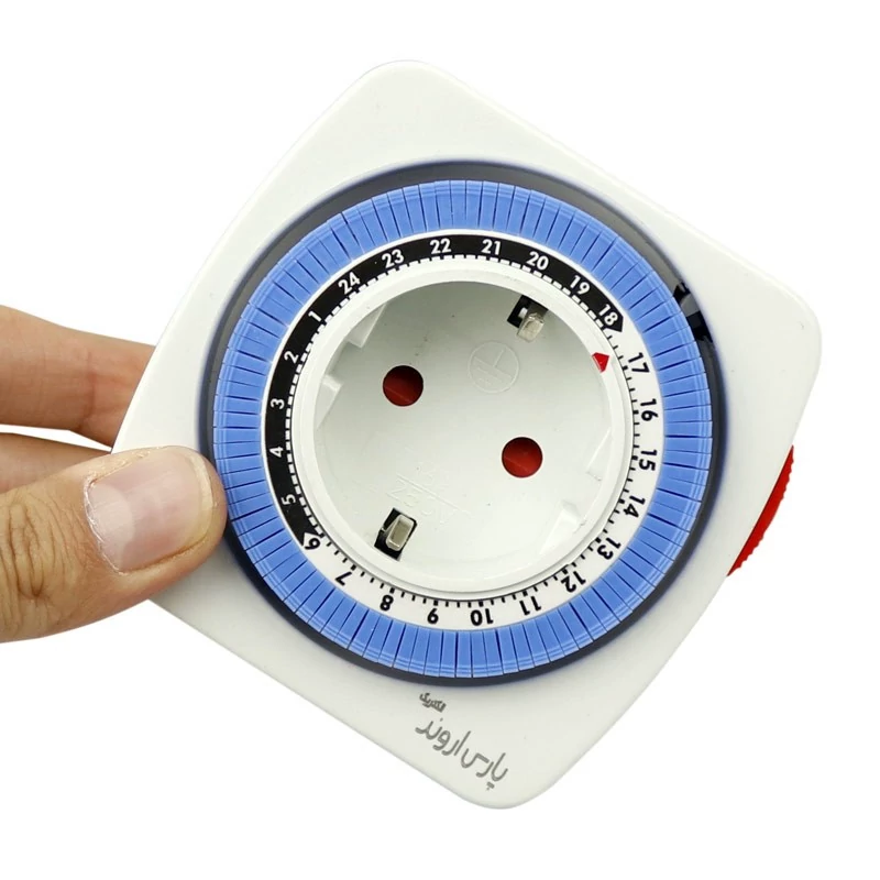 پریز تایمر دار 24 ساعته پارس اروند مدل Pars Arvand TG-28A،دارای چراغ سیگنال داخلی،مناسب برای مصارف خانگی (تخفیف ویژه)