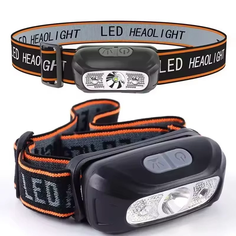 چراغ قوه هدلایت و پیشانی شارژی LED چند حالته مدل HL-05 دارای سنسور حرکت برای روشن و خاموش شدن،مناسب برای کوهنوردی،کمپینگ