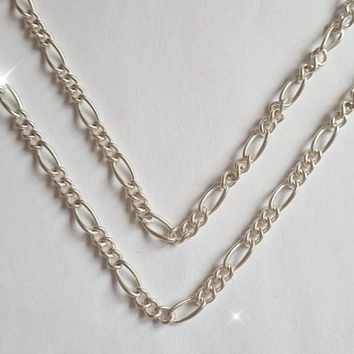 زنجیر نقره مردانه فیگارو ترک