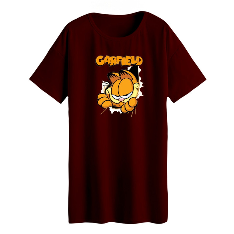 تی شرت لانگ زنانه مدل گارفیلد کد ۳