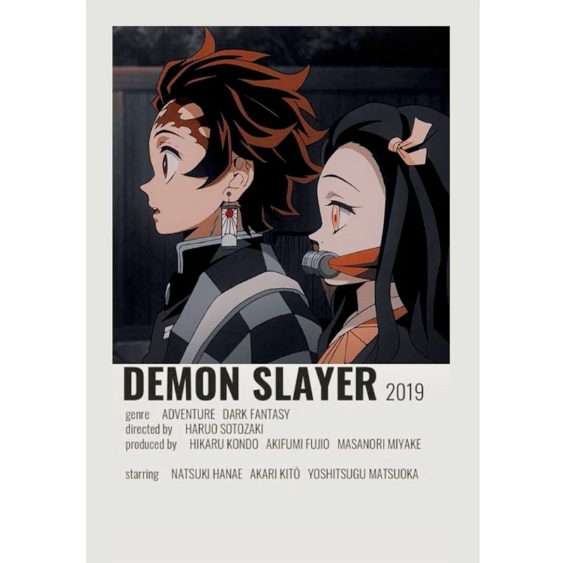 پوستر  مدل انیمه شیطان کش demon slayer کد392