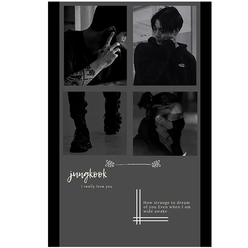 پوستر مدل پینترستی طرح جونگ کوک Jungkook کد 937