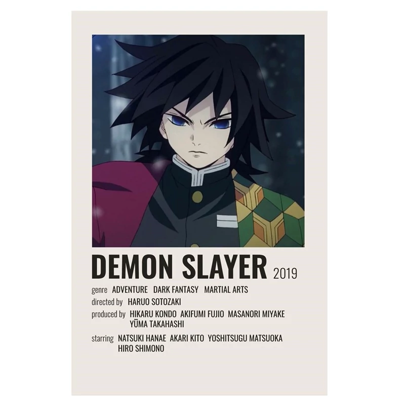 پوستر  مدل انیمه شیطان کش demon slayer طرح Tomioka تومیوکا کد 399