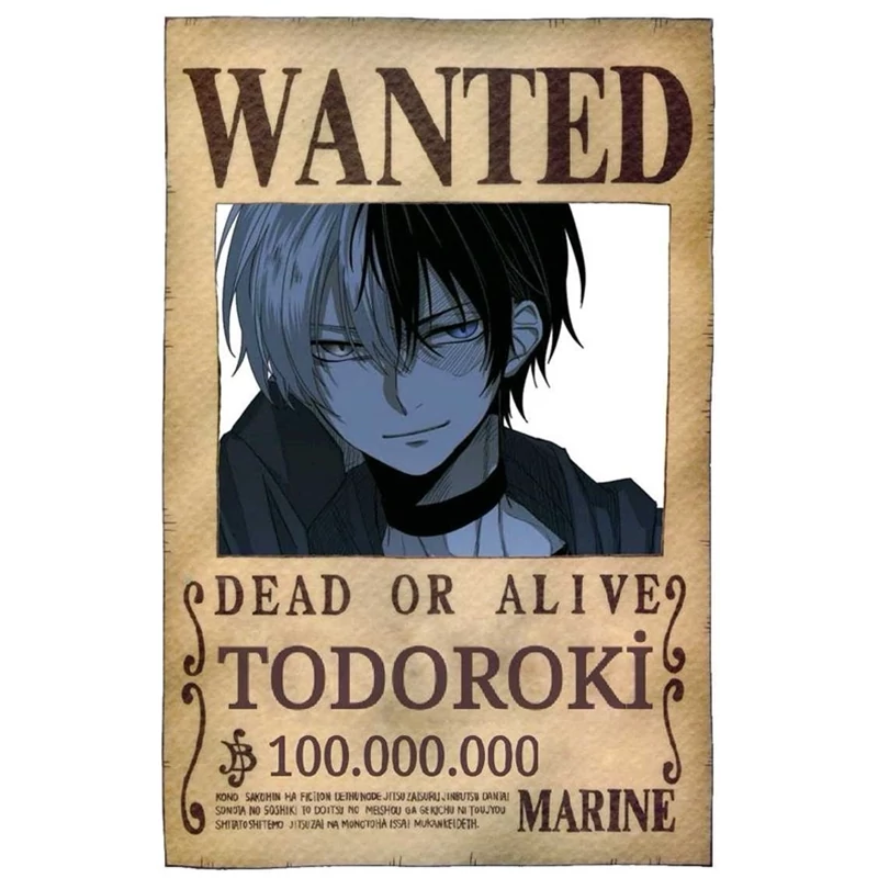 پوستر مدل تحت تعقیب انیمه  مدرسه قهرمانانه من My Hero Academia  طرح شوتو تودوروکی shoto todoroki  کد 378