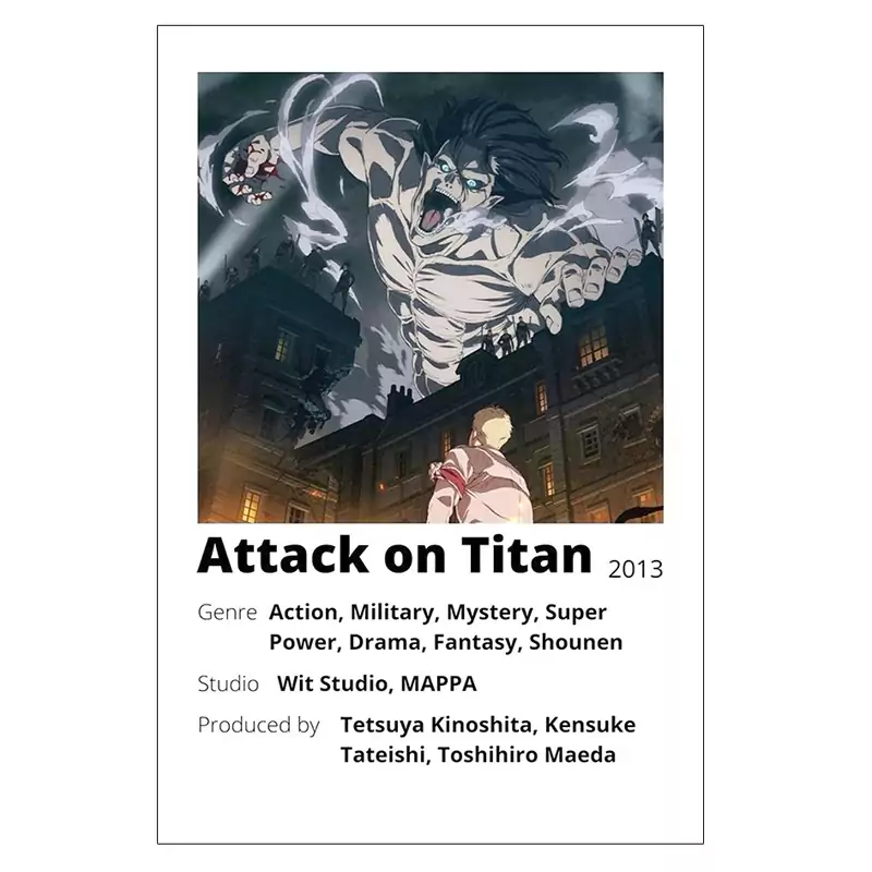 پوستر مدل  انیمه اتک ان تایتان Attack on Titan  کد 175