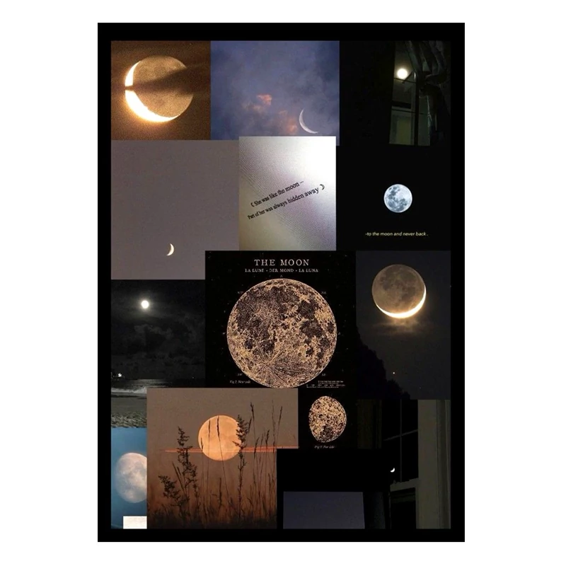پوستر مدل  پینترستی pinterest طرح ماه Moon کد 48