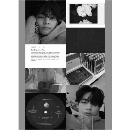 پوستر مدل پینترستی طرح کیم تهیونگ Kim Taehyung کد 1272