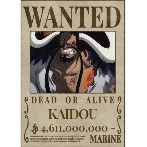 پوستر مدل تحت تعقیب انیمه وان پیس One piece طرح کایدو Kaido کد 15