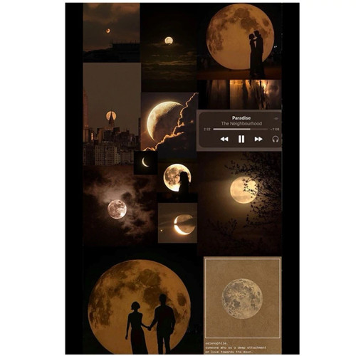 پوستر مدل پینترستی pinterest طرح ماه Moon کد 962