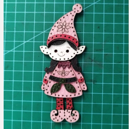 چرم طبیعی نیمه آماده جاکلیدی دختر 4