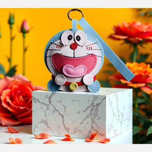 چرم طبیعی نیمه آماده جاکلیدی گارفیلد 2 برش خورده با چرم گاوی ممتاز