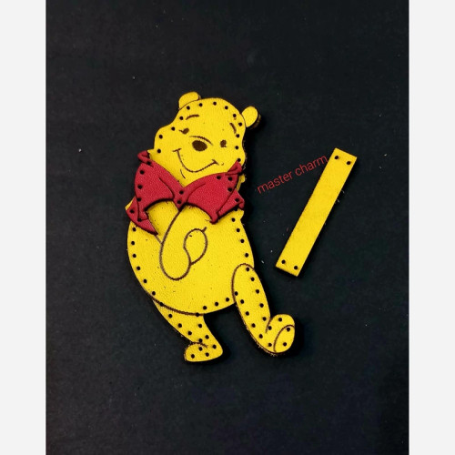 چرم طبیعی نیمه آماده جاکلیدی پوپو برش خورده با چرم طبیعی گاوی ممتاز شرکتی