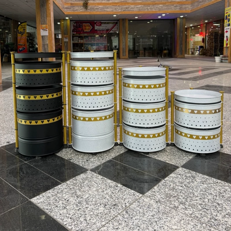 سبد سیب زمینی پیازی جابرنجی متحرک پایه دار ایستاده فلزی (پس کرایه)