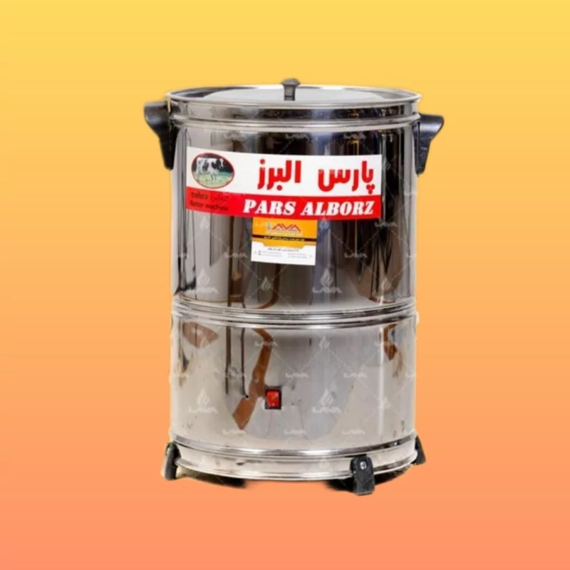 کره گیر و دوغ زن برقی استیل 20 لیتری کلید دار پارس البرز (پس کرایه)