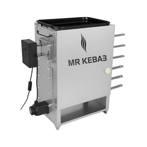 کباب پز ایستاده مستر کباب مدل 12 سیخ جوجه گردان با تابه گریل (پس کرایه)