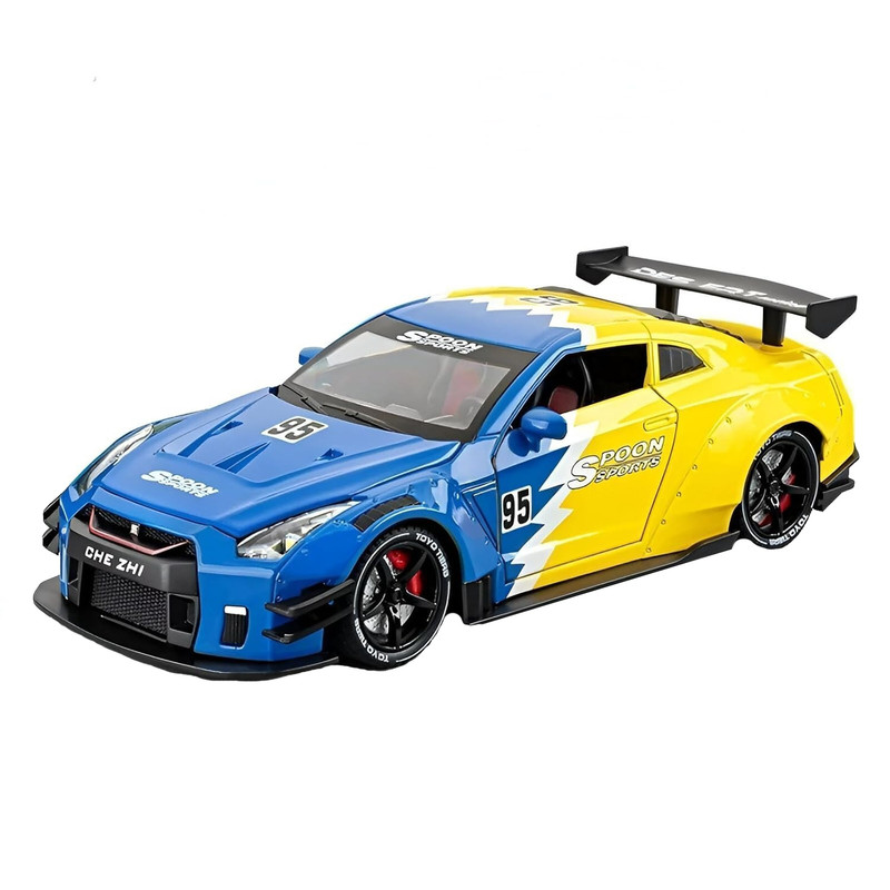 ماشین بازی چه ژی مدل نیسان طرح GTR موزیکال دودزا کد CZ128ADT