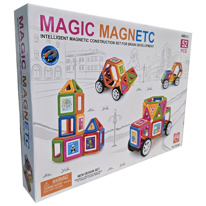ساختنی 52 تکه مدل مگنتی طرح MAGIC MAGNETC کد FK6609