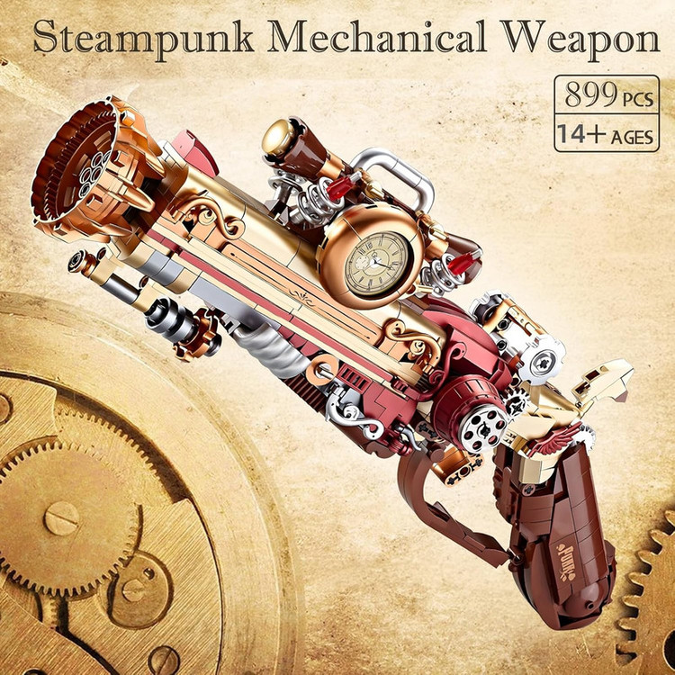 ساختنی 899 تکه مدل تفنگ عصر بخار طرح SteamPunk Pistol کد 212231