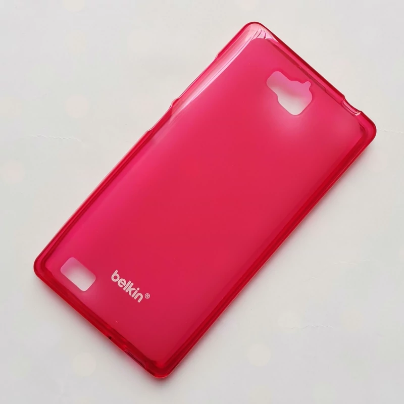 قاب ژله ای قرمز درجه یک belkin مناسب گوشی هوآوی Honor 3c معمولی