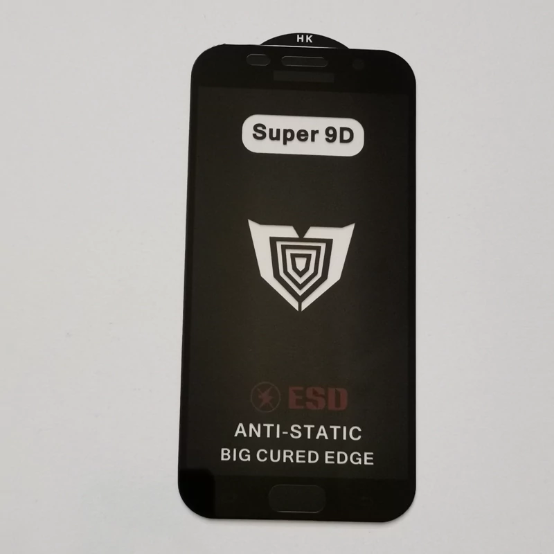 گلس تمام صفحه ضد ضربه درجه یک Anti Static مشکی گوشی سامسونگ A7 2017 یا A720