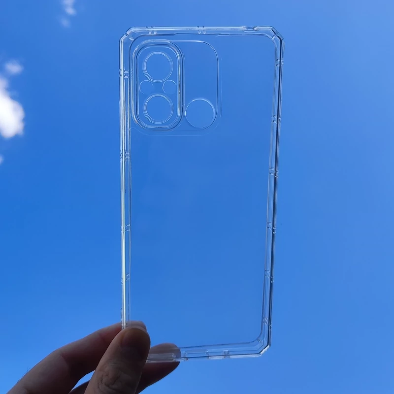 قاب ژله ای شفاف محکم مناسب گوشی شیائومی Redmi 12c و Poco c55