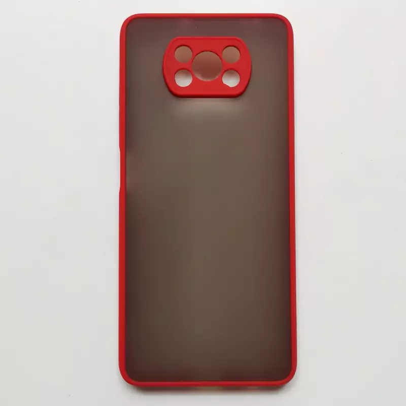 قاب دودی قرمز گوشی شیائومی Poco x3 و Poco x3 pro