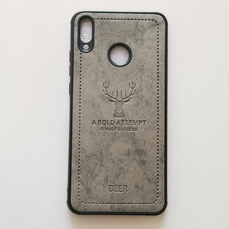 قاب ژله ای طرح پارچه ای درجه یک DEER طوسی گوشی هوآوی Honor 8x یا JSN-L22