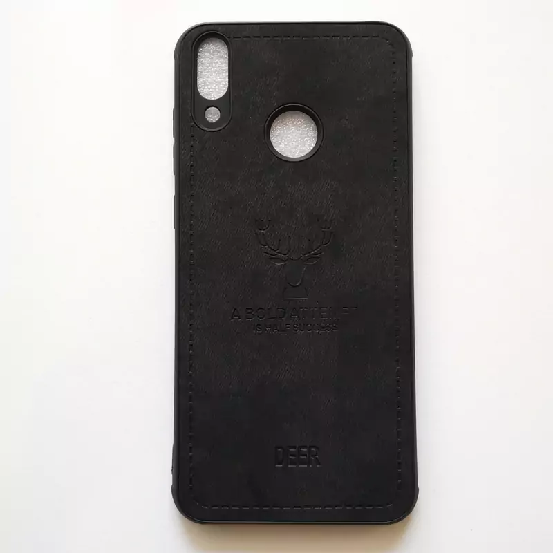 قاب طرح پارچه ای ژله ای Deer مشکی درجه یک گوشی هوآوی Honor 8c