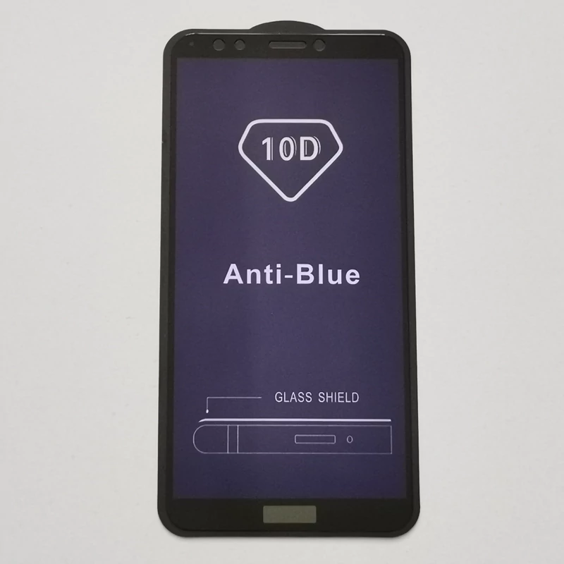 گلس تمام صفحه شیشه ای ضد ضربه ANTI BLUE گوشی هوآوی Y7 prime 2018 و Honor 7c