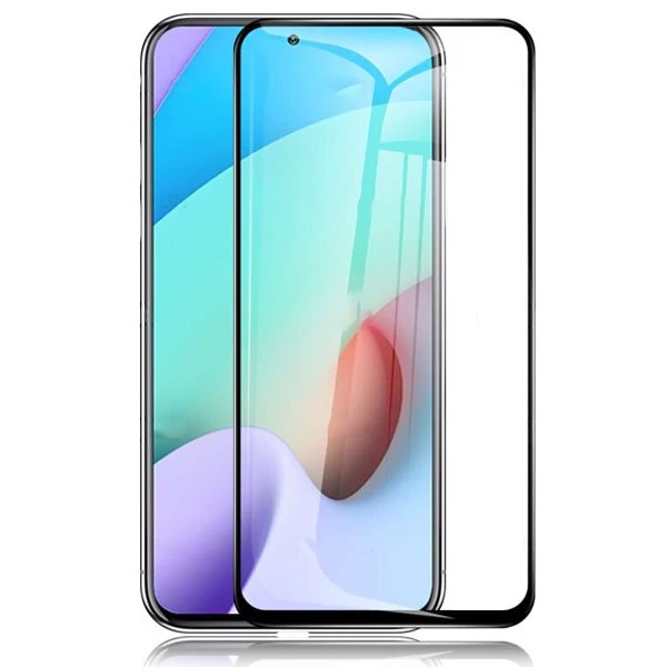پک دوعددی گلس تمام صفحه ضد ضربه مناسب گوشی شیائومی Redmi 10 و Redmi 10 prime