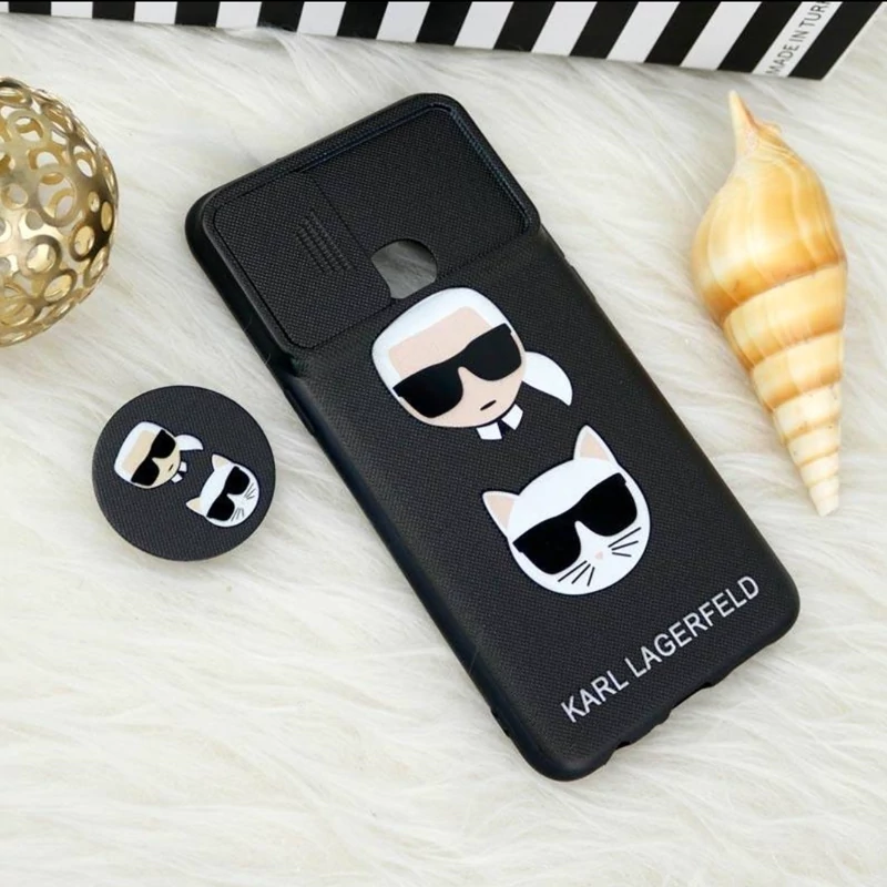 قاب طرحدار ژله ای کشویی karl lagerfeld گوشی سامسونگ A10s