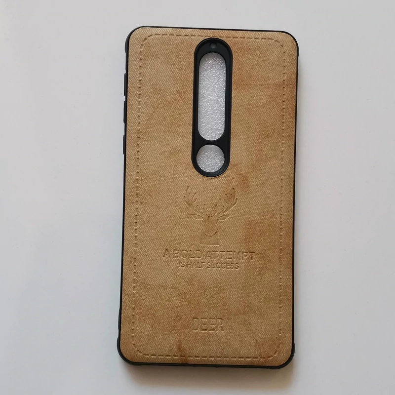 قاب ژله ای طرح پارچه ای درجه یک مخصوص گوشی نوکیا 6.1 یا Nokia 6.1